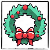 Cute Red Christmas Wreath Kids Christmas Design