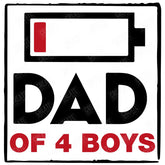 Dad Of 4 Boys Design