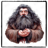 Harry Potter Hagrid Character Pattern Design