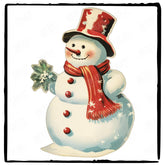 Christmas Cute Snowman Pattern Design