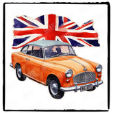 Union Jack Flag and Mini Cooper Design