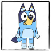 BLUEY Standing Blue Kids TV Design