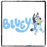 BLUEY Show Sign With Bluey Blue Kids TV Design