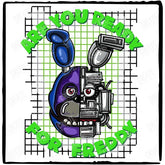 Are You Ready For Freddy? Bunny Scary Game Film Pattern Design