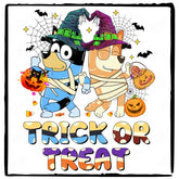 BLUEY Halloween Trick Or Treat Design