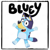 BLUEY Jumping Happy Blue Kids TV Design