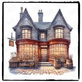 Harry Potter Olivander's Wand Shop Pattern Design