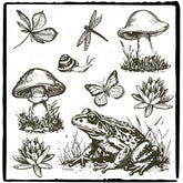 Frogs and Mushroom Design