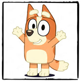 BLUEY Bingo Happy Blue Kids TV Design