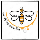Sweet As Can Bee Bumblebee Pattern Design