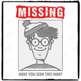 Missing Poster Where's Wolly? Book Design