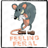 Feeling Feral Rat Light Pink Version Design