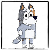 BLUEY Grandpa Bob Happy Blue Kids TV Design