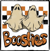 Boosties Boo Besties Ghosts Halloween Design