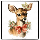Christmas Cute Deer Gifts Pattern Design