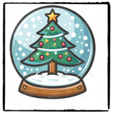 Cute Snow Globe Christmas Tree Kids Christmas Design