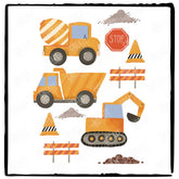 Orange Construction Vehicle Design