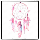 Pink Dreamcatcher Pattern Design