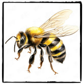 Beautiful Bee Pattern Design