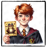 Harry Potter Ron Wesley & Chockolate Frog Pattern Design