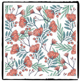 Red Poppy Flower Pattern Design