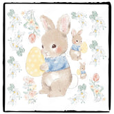 Blue Easter Bunny Rabbit Design