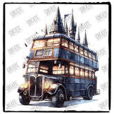 Harry Potter Hogwarts Bus Pattern Design
