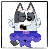 BLUEY MUFFIN Happy Blue Kids TV Design