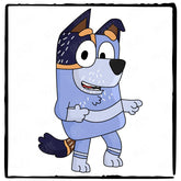 BLUEY Uncle Stripe Blue Heeler Dancing Kids TV Design