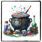 Harry Potter Cauldron Potions Pattern Design
