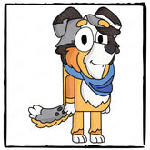 BLUEY Calypso Smiling Happy Blue Kids TV Design