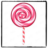 Cute Sweet Candy LollyPop Kids Christmas Character Design