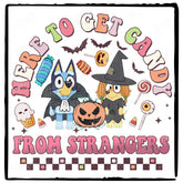 BLUEY Halloween Here To Get Candy Design