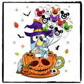 BLUEY Halloween Pumpkin Balloons Design