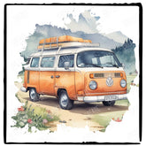 Orange VW Campervan Design