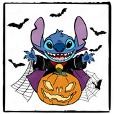 Halloween Stitch Pumpkin Kids Cartoon Design