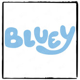 BLUEY Show Sign Blue Kids TV Design