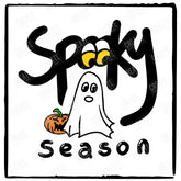 Spooky Season Ghost and Pumpkin Halloween Design
