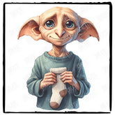 Harry Potter Dobby Character Pattern Design