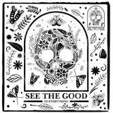 See the Good In Everything Doodle Skull Design