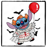 Halloween Stitch IT Movie Kids Cartoon Design
