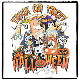 BLUEY Happy Halloween Trick Or Treat Design