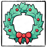 Cute Christmas Wreath Kids Christmas Design