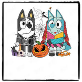 BLUEY Halloween Jack & Sally Design