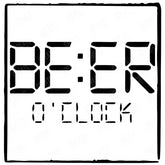 Beer O'Clock Funny Pattern Design