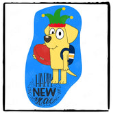 BLUEY Christmas Happy New Year Lucky Xmas Design