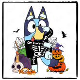 BLUEY Halloween Skeleton Costume Design