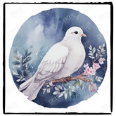 Night Time Elegant White Dove Design