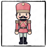 Cute Nutcracker Kids Christmas Character Design