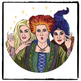Hocus Pocus Sanderson Sisters Circle Halloween Design